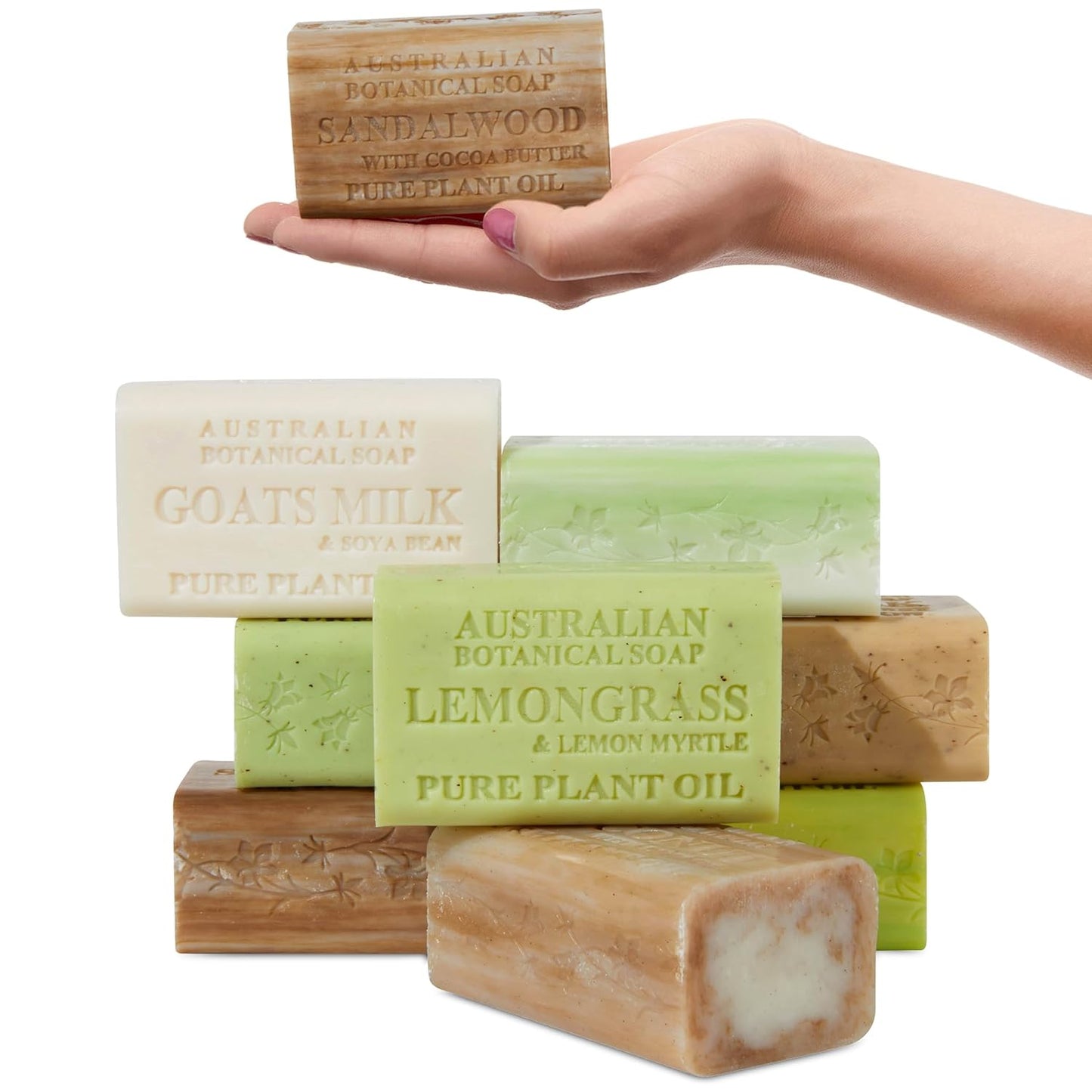 Australian Botanical Goat Milk Soap Variety Pack of 8 Bars