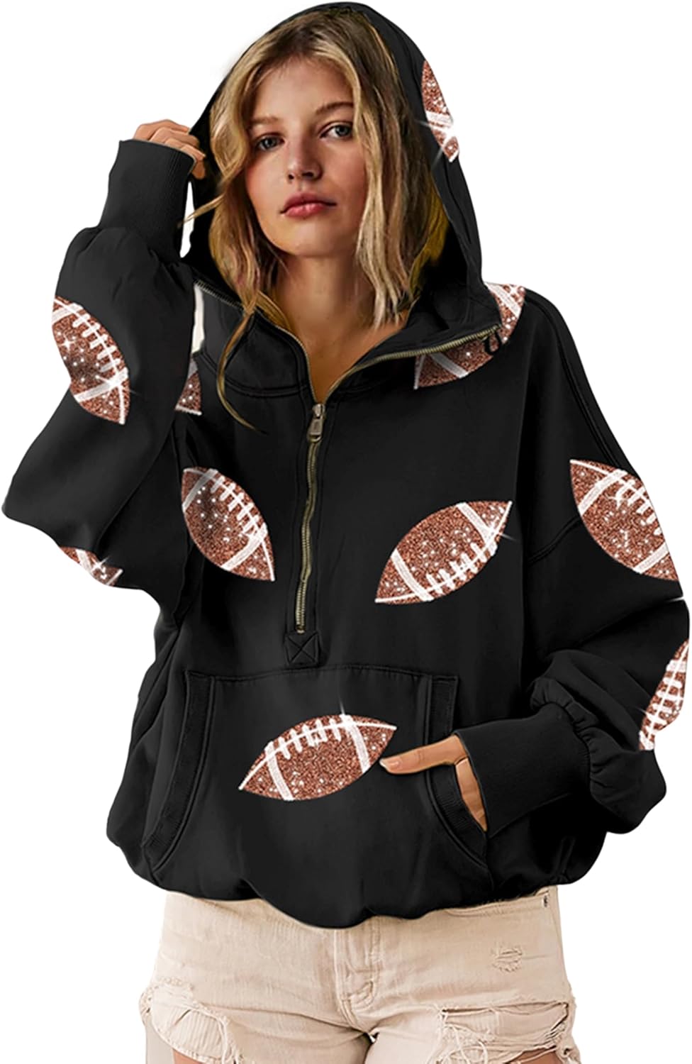 SeekMe Womens Game Day Sweatshirts for Football Fans Everywhere