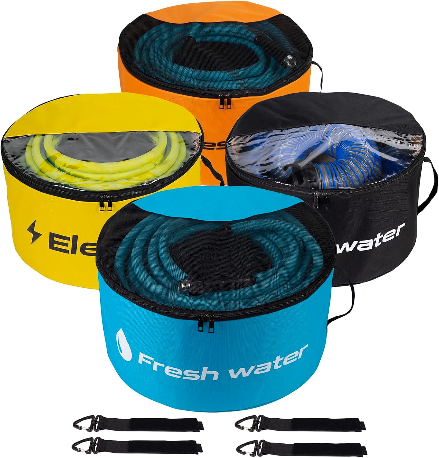 RV Sewer Hose Storage Bags with Two-Way Zipper for Organization
