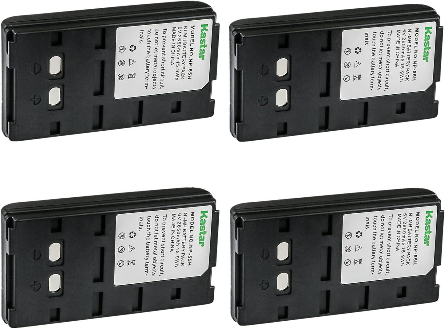 Kastar NP-55H Battery Replacement 4-Pack for Sony Cameras