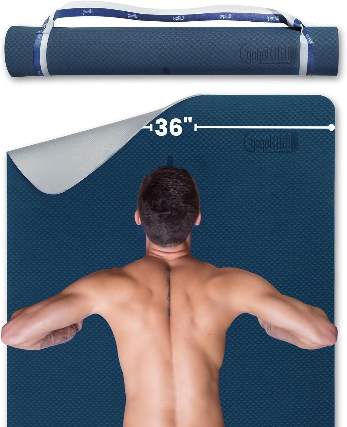 Non Slip Extra Wide Yoga Mat for Perfect Alignment