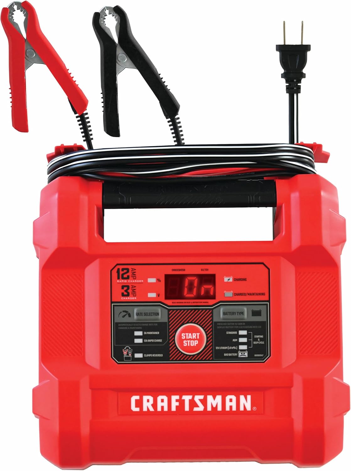 CRAFTSMAN 12A Car Battery Charger and Maintainer for All Vehicles