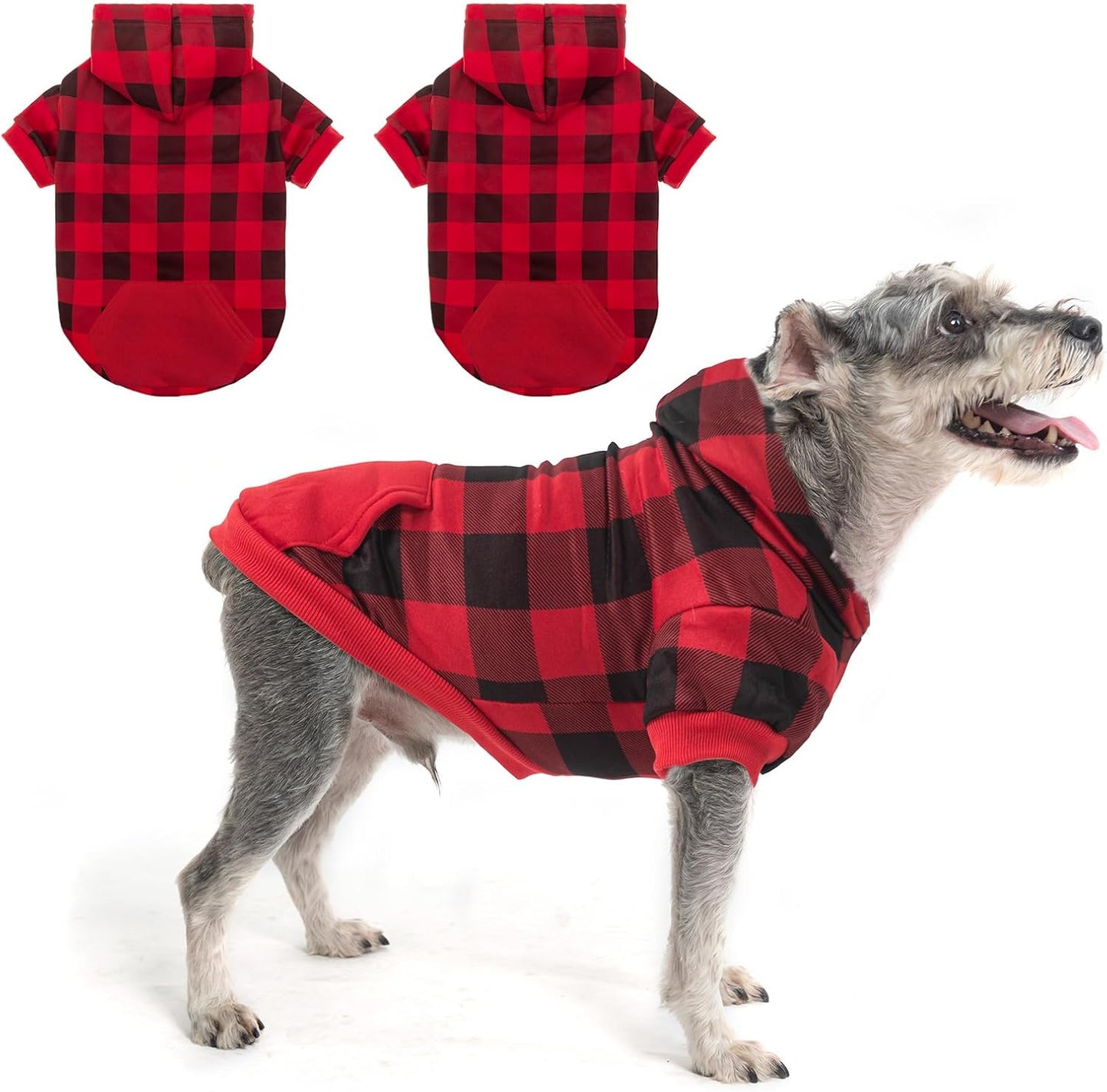 Warm Dog Hoodies 2 Pack - Cozy Winter Dog Sweatshirts