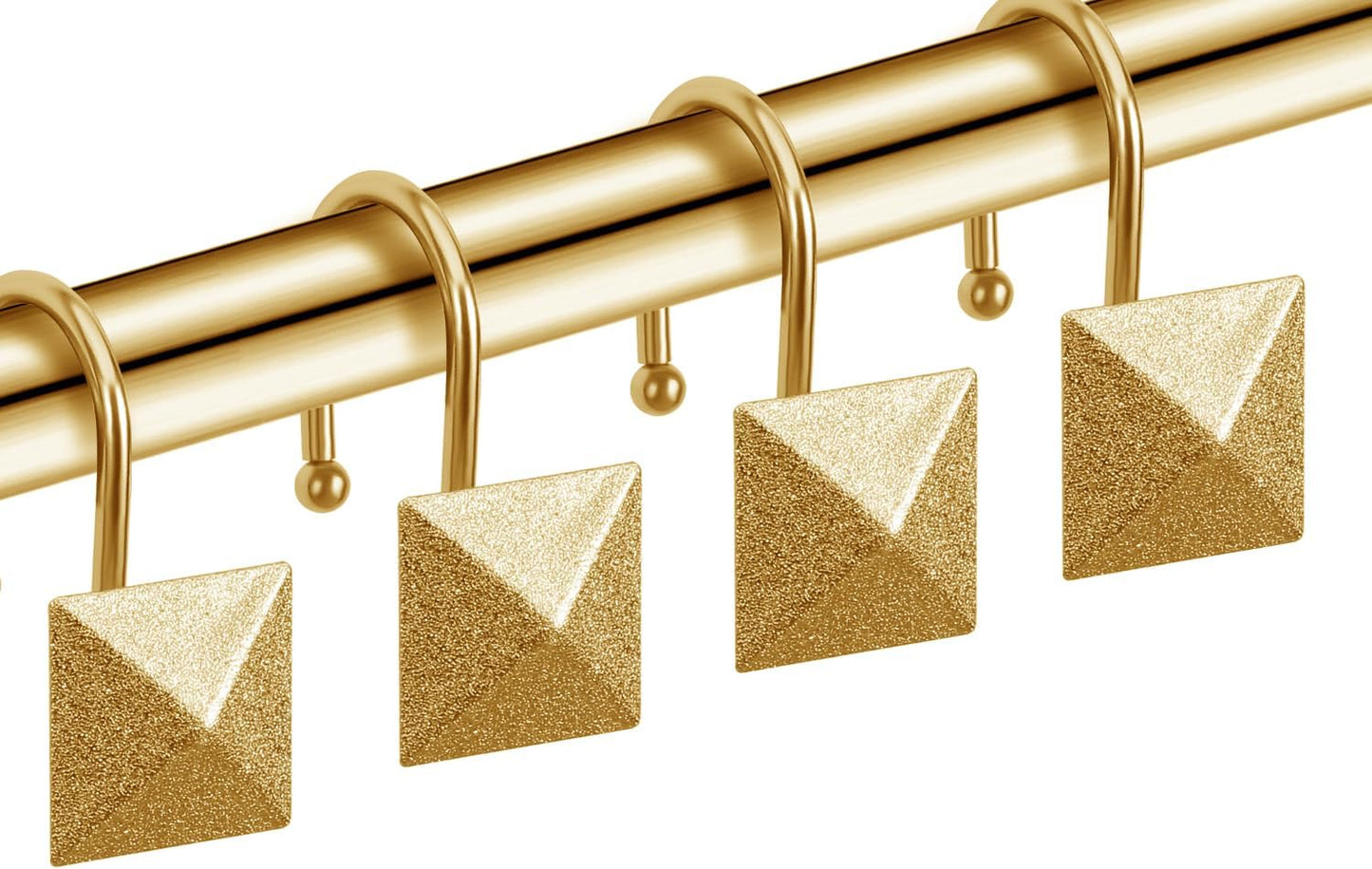Rustproof Gold Shower Hooks by CHICTIE - Set of 12