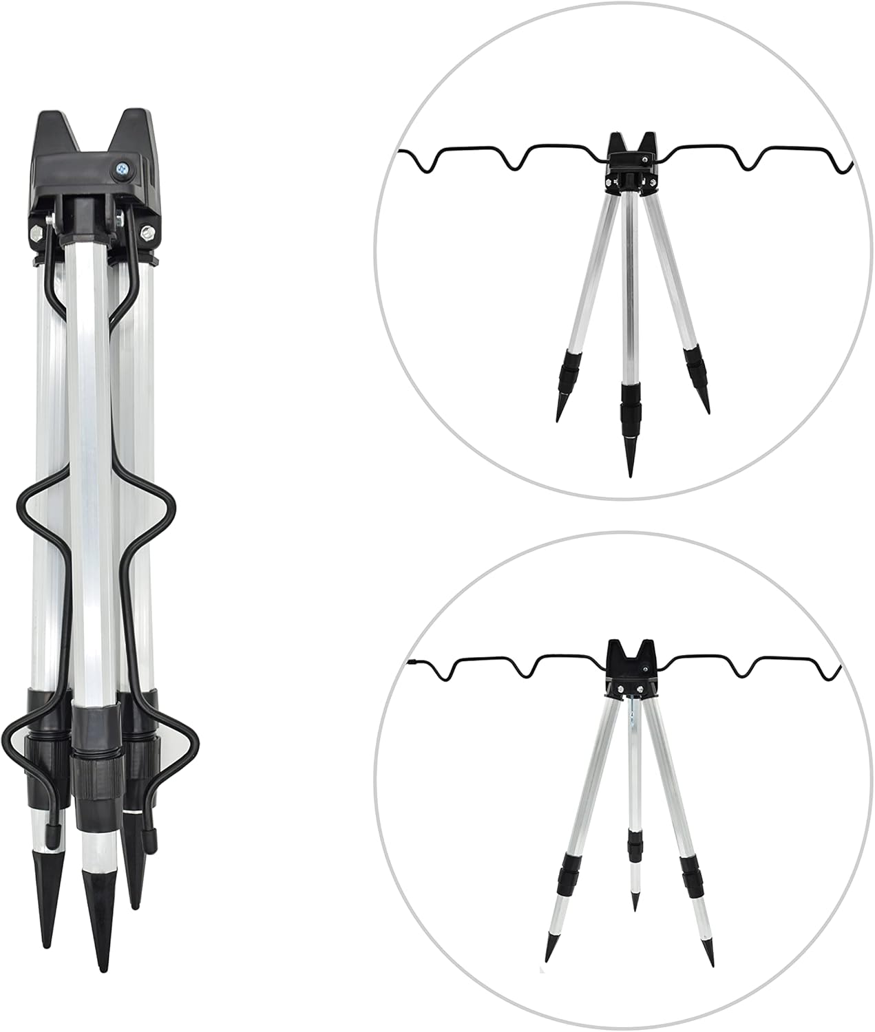 OMENI Tripod Fishing Rod Holder - Efficient Storage
