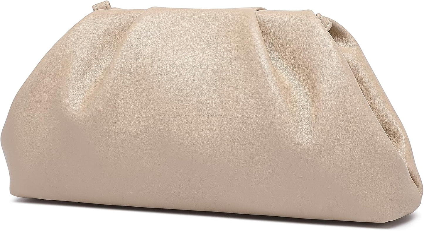 Elegant Soft PU Leather Clutch Purses for Women Evening Bag