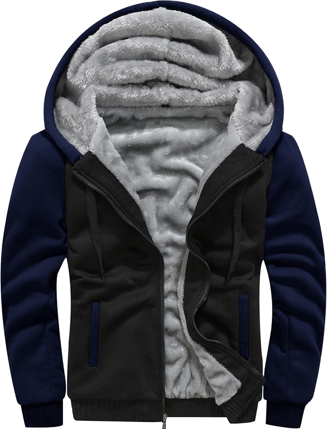 MACHLAB Men's Pullover Winter Workout Fleece Hoodie Jacket