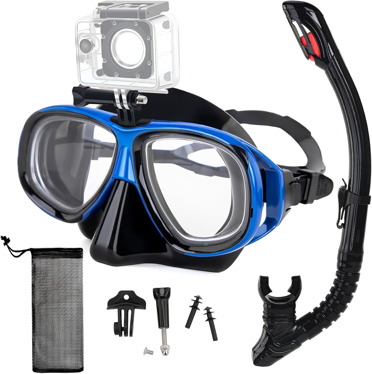 Nearsighted Snorkeling Gear for Adults with Full Dry Top Design