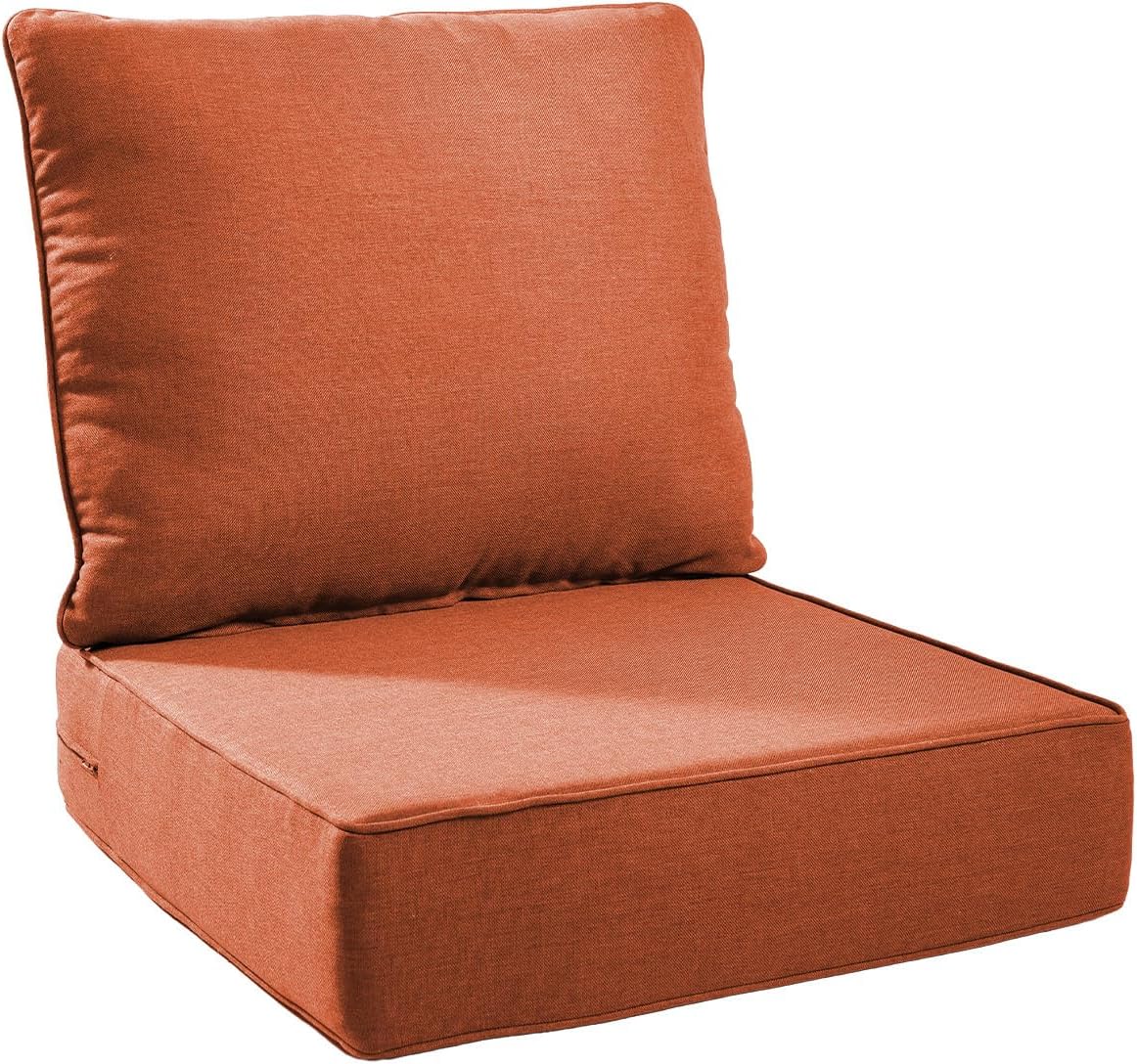 6-Inch Thick Outdoor Chair Cushions for Patio Furniture Comfort