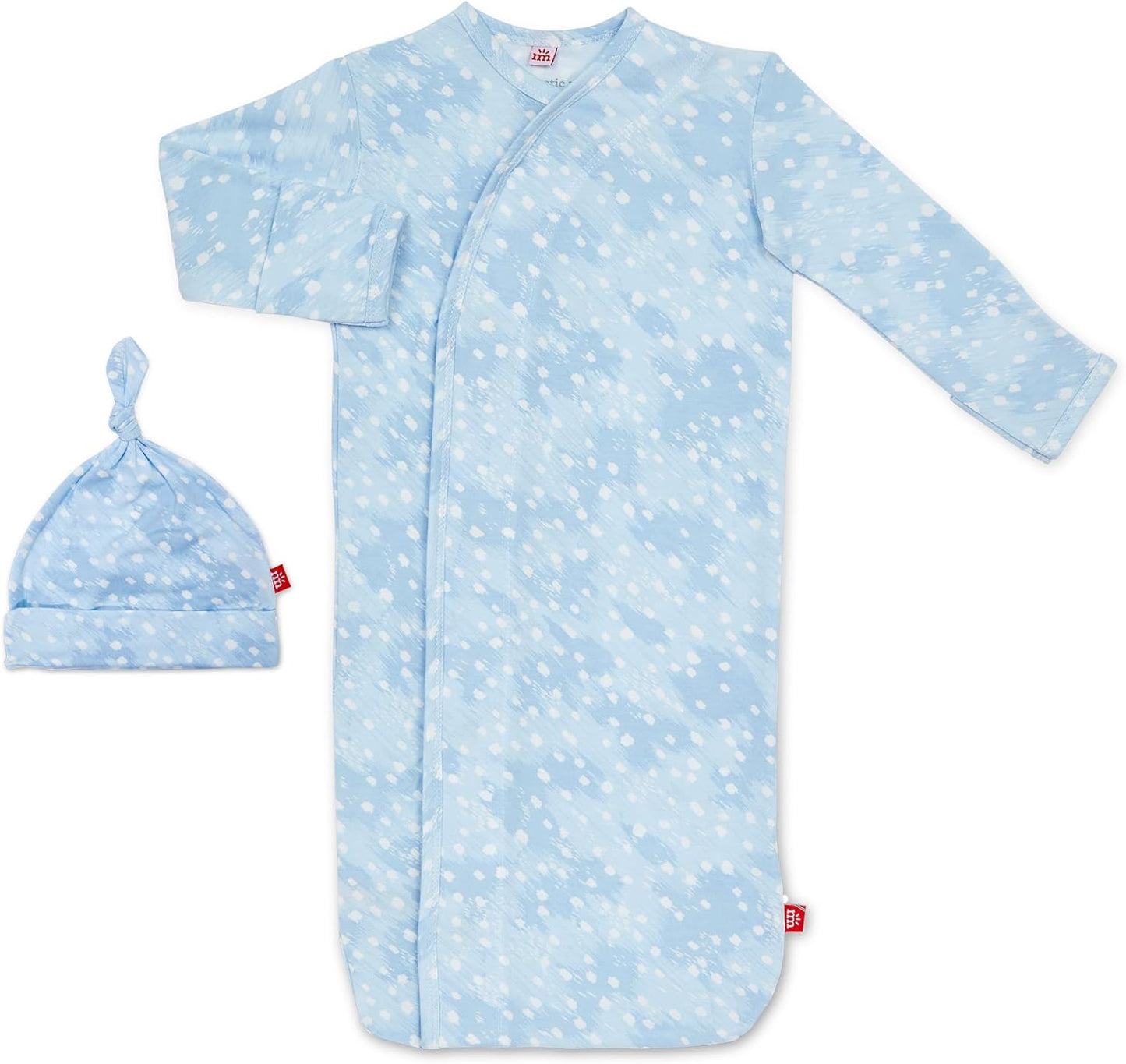 Magnetic Me Modal Newborn Sleeper Gown & Hat Set for Comfort