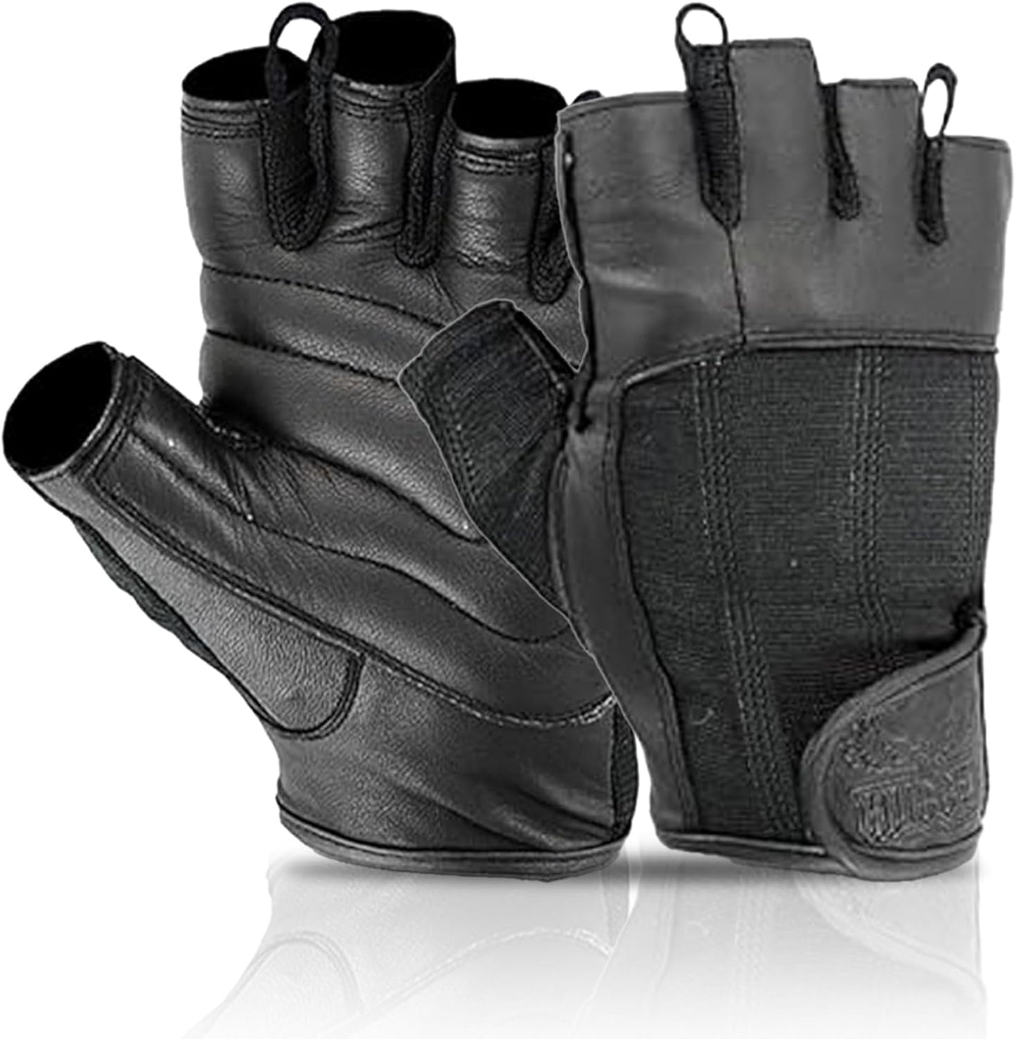 Padded Leather Workout Gloves - Enhance Your Training!