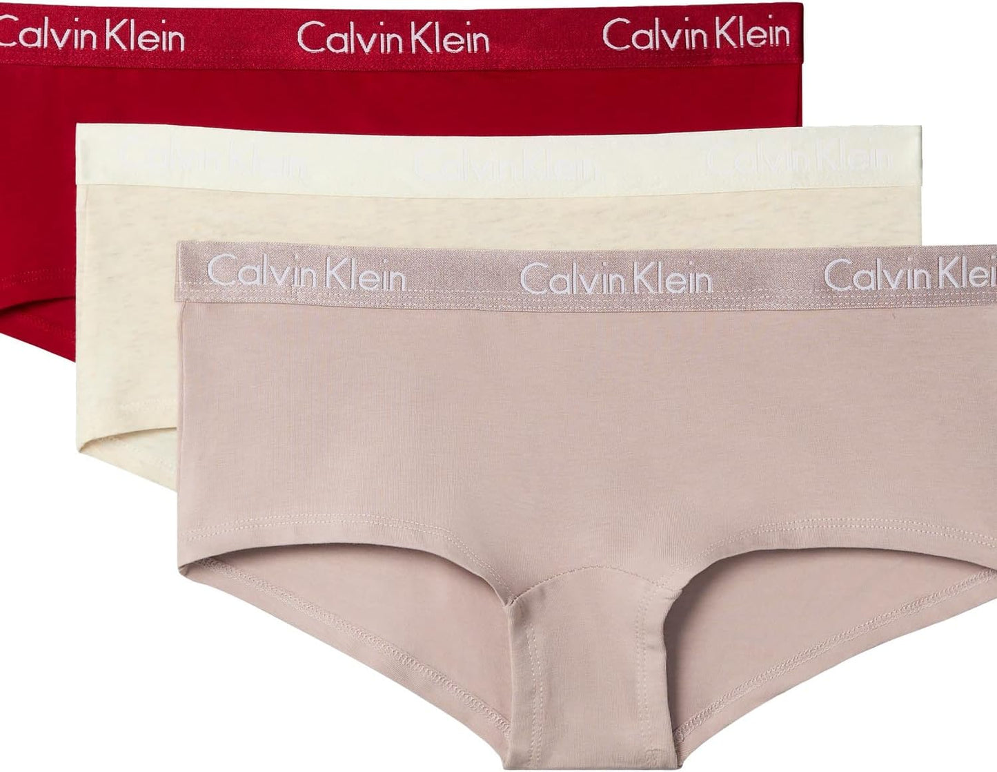 Calvin Klein womens Motive Cotton Boyshort Panties 3 Pack Review