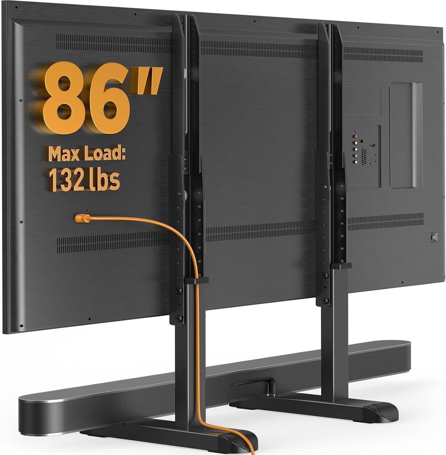 Height Adjustable Steel TV Legs - Max 110 lbs