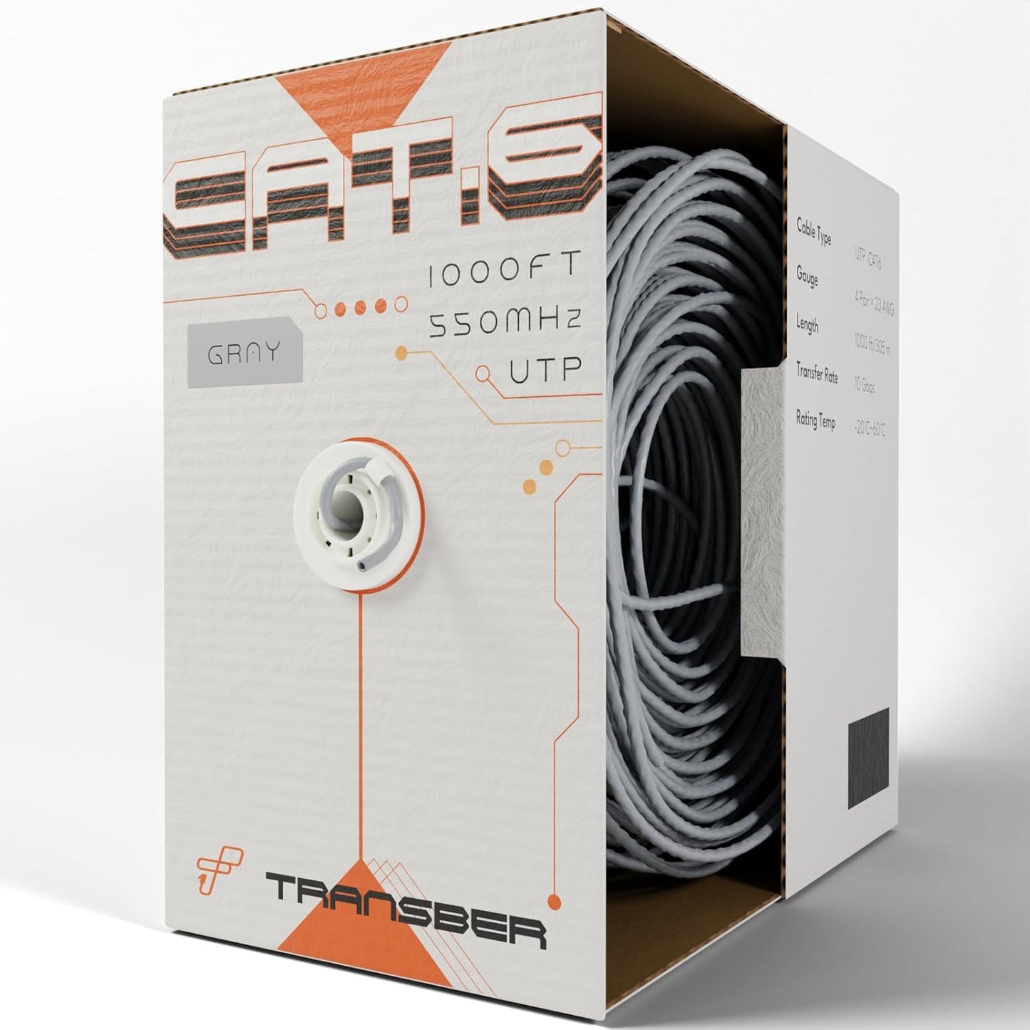 CAT6 1000ft Ethernet Cable for Lightning-Fast Network Performance