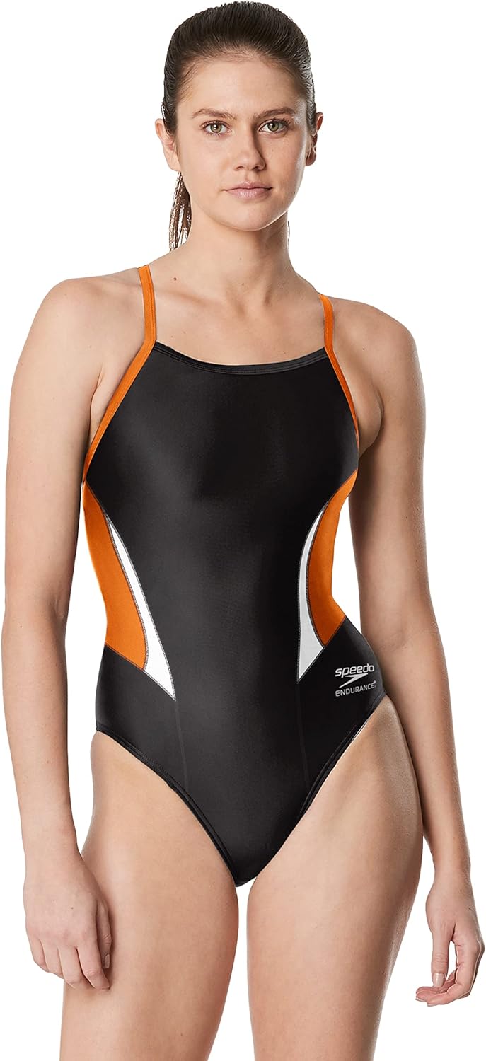 Speedo Womens One Piece Swimsuit Endurance+ Cross Back Solid