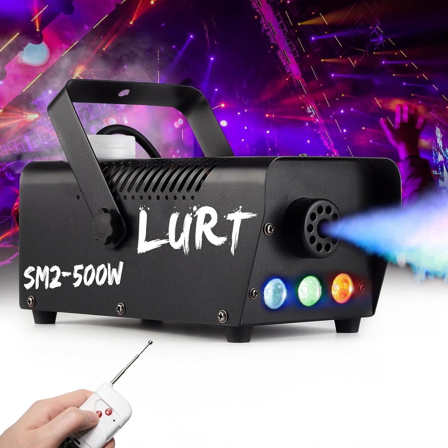 Fog Machine Auto Smoke 500W Mini Wireless Remote Control Effect