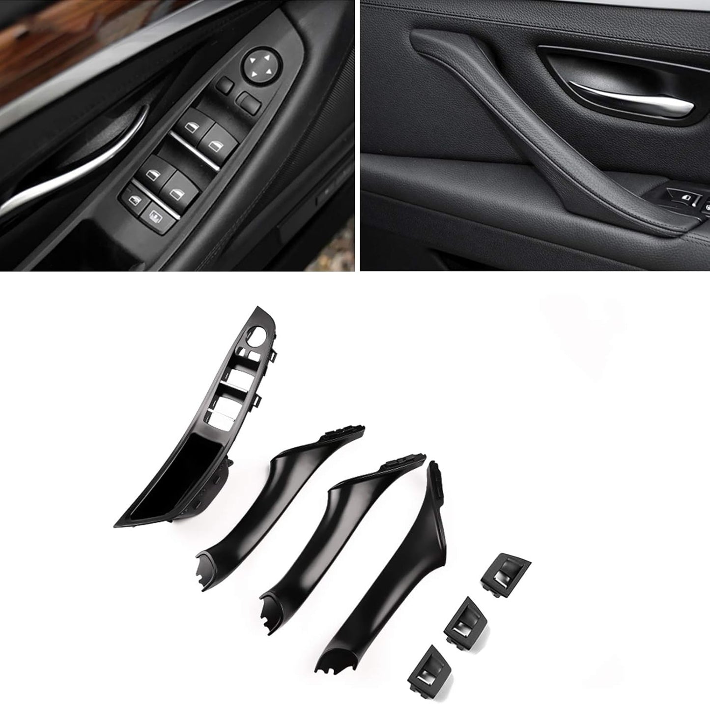 Jaronx 7PCS Door Handle Kit for BMW 5 Series F10/F11 Models