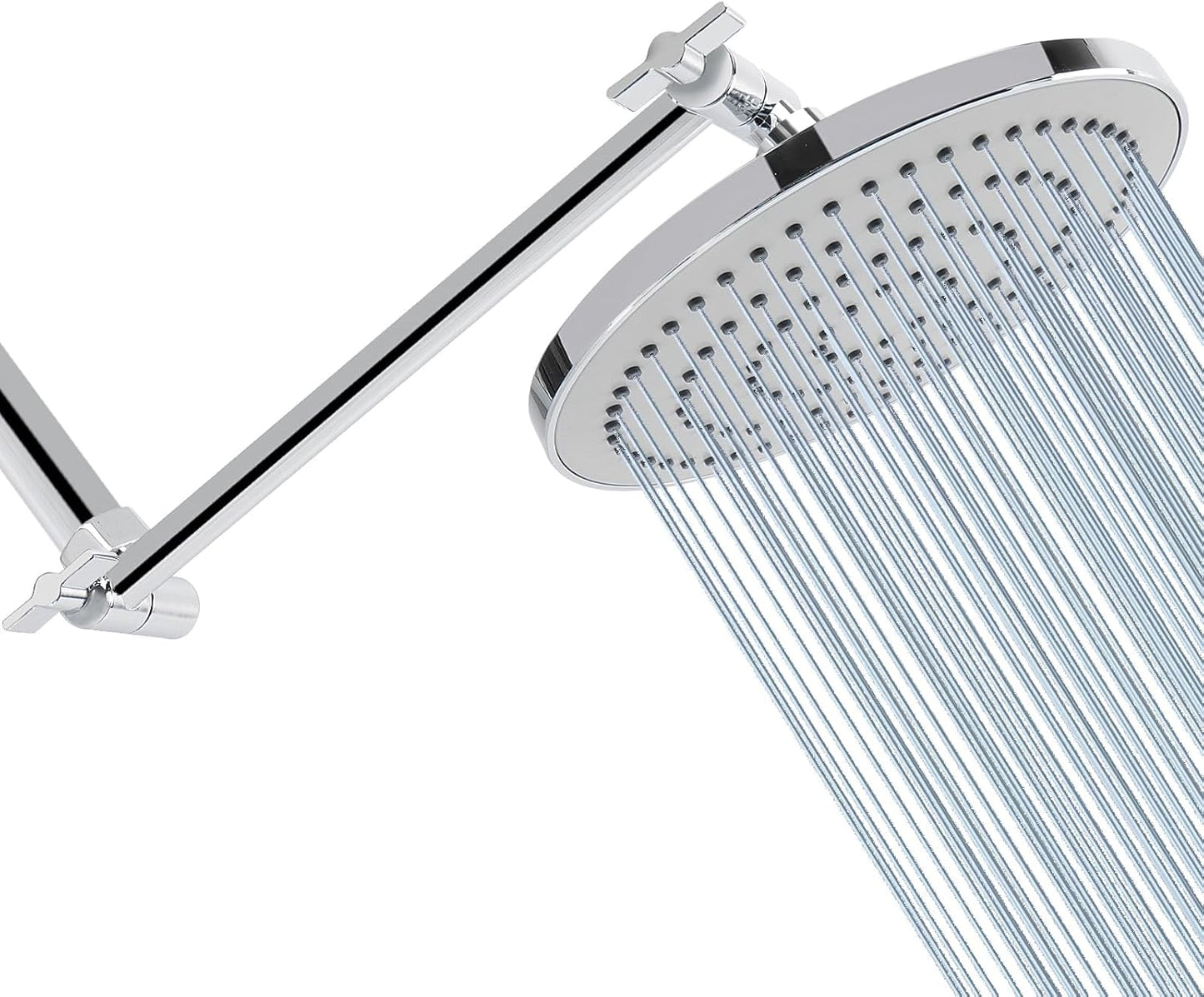 HarJue High Pressure Shower Head with Adjustable Arm for Rainfall