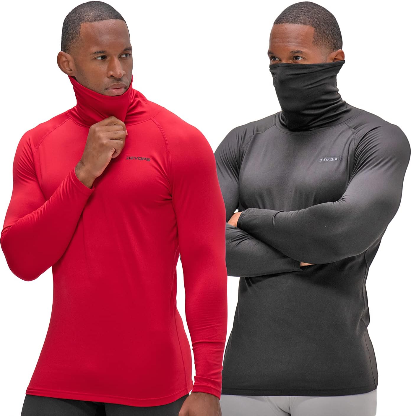 DEVOPS Men's Thermal Turtle Mock Neck Shirts for Ultimate Comfort