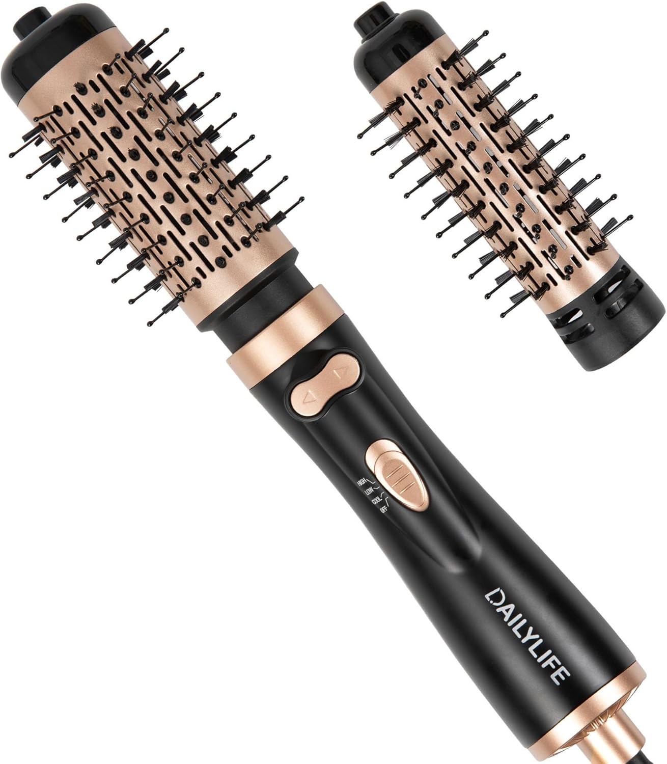 DAILYLIFE Rotating Hair Dryer Brush - Less Damage, More Volume