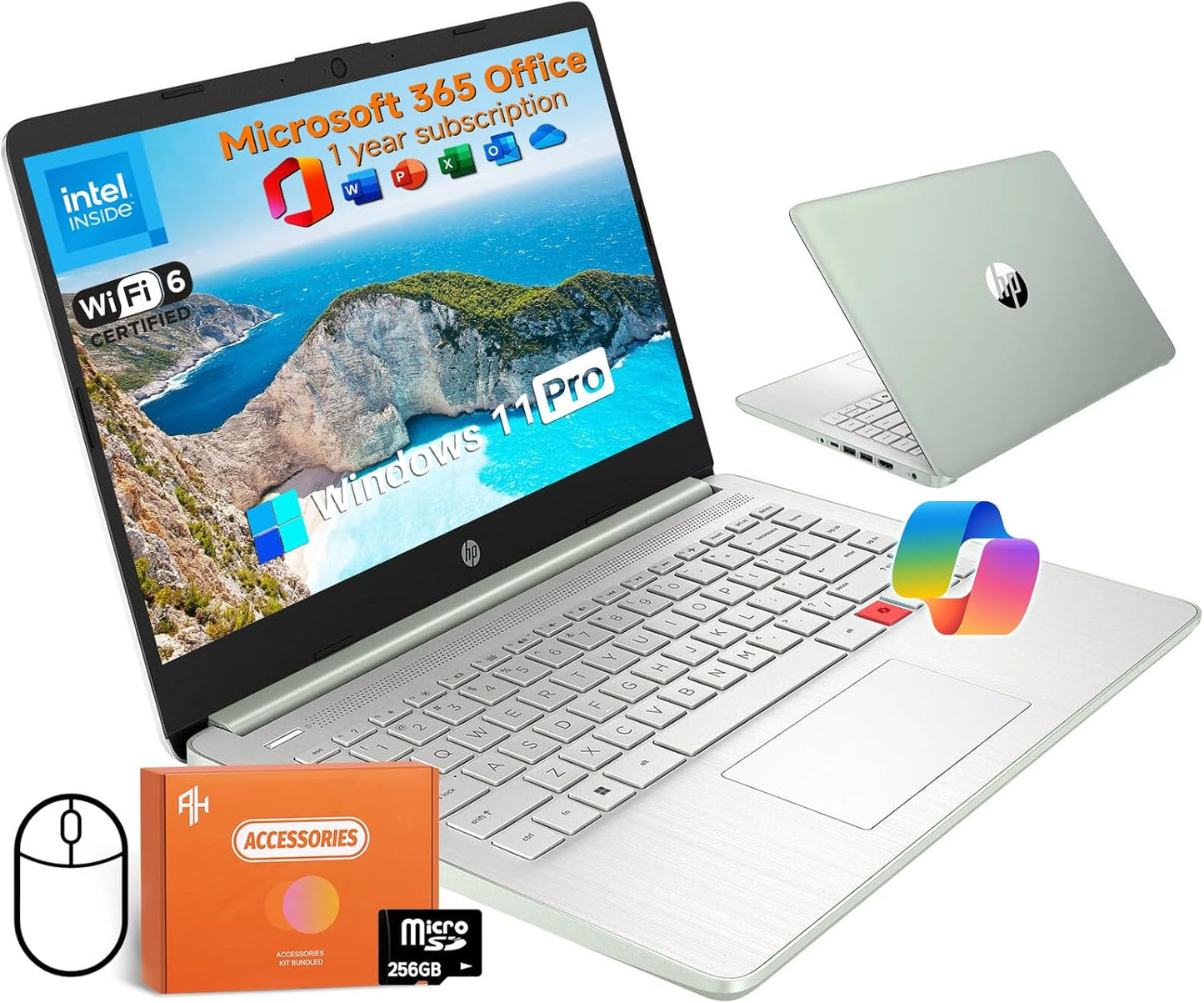 HP 2025 14 Inch Laptop with Intel N150 Processor and 16GB RAM