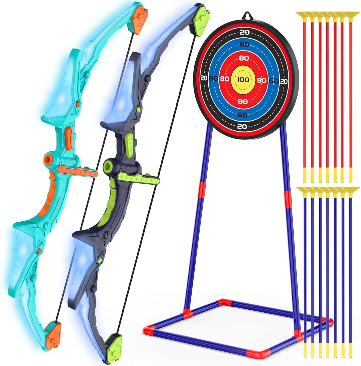 Kids LED Bow & Arrow Set - Indoor/Outdoor Fun!