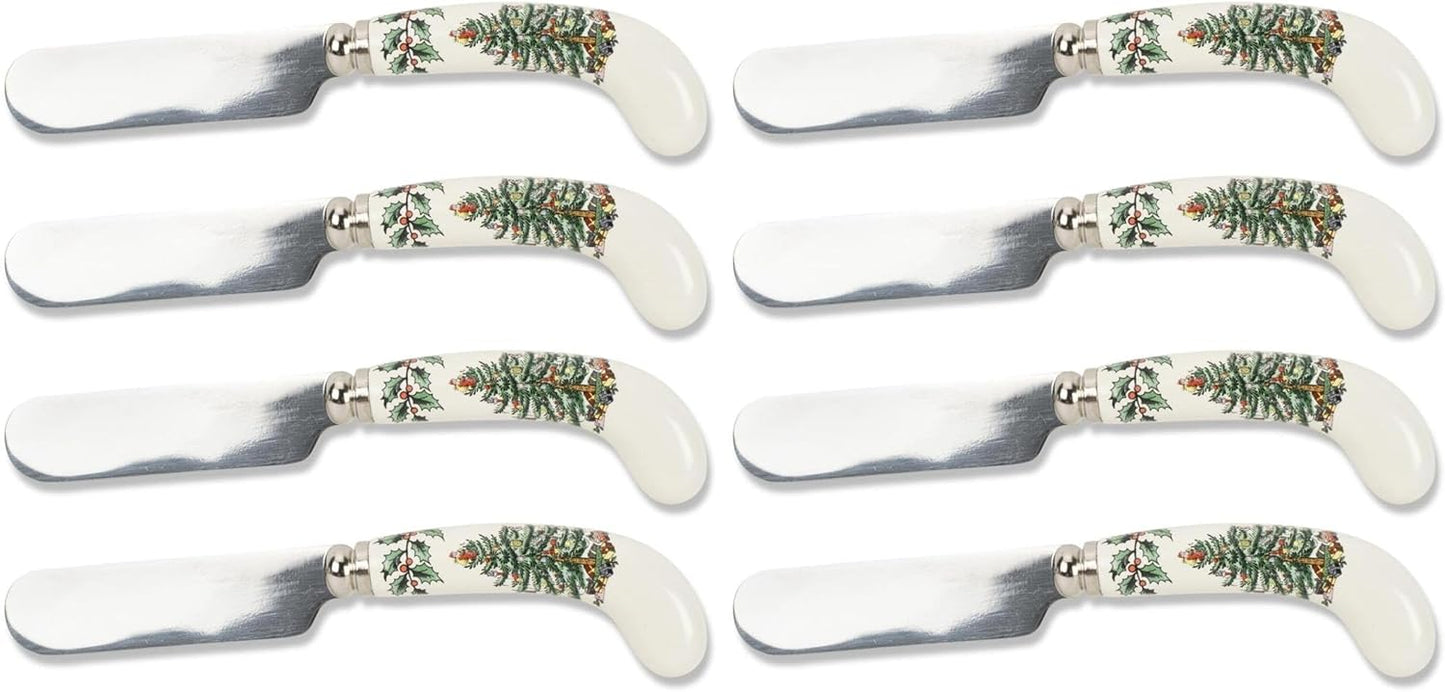 Spode Christmas Tree Cheese Spreaders Set of 4 for Holiday Fun