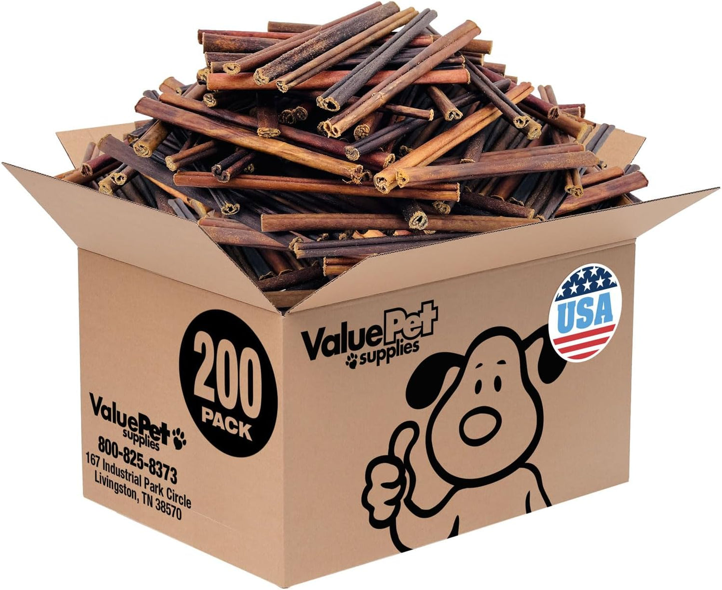 ValueBull USA Collagen Sticks for Small Dogs - 200 Count Pack