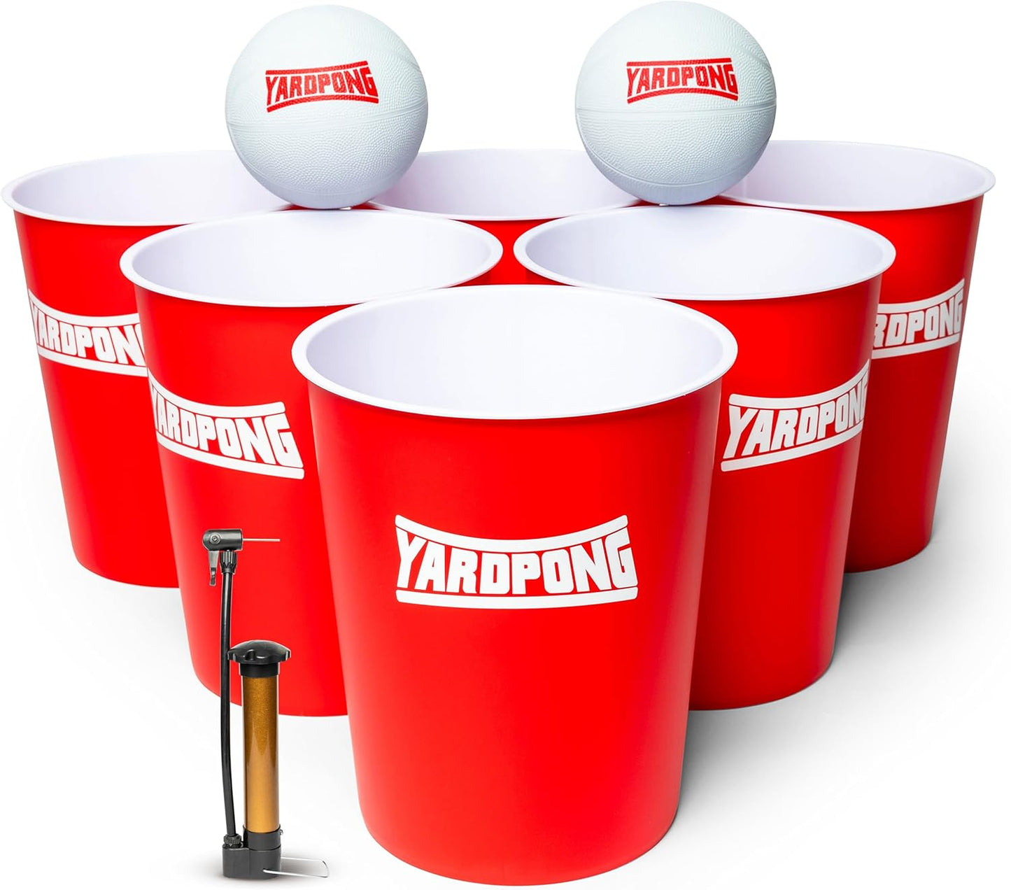 Durable Yard Pong X Basket Ball Game Set by PJ Gaming