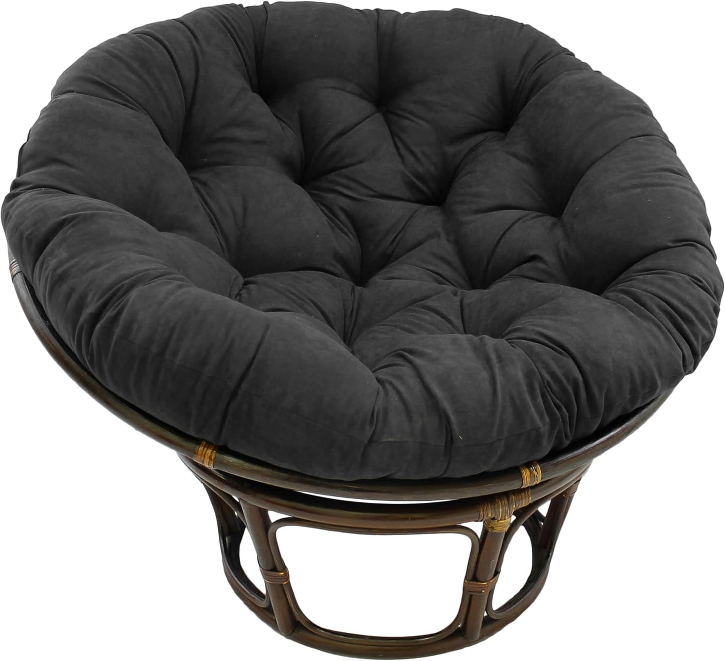 Blazing Needles Papasan Cushion in Black for Ultimate Comfort