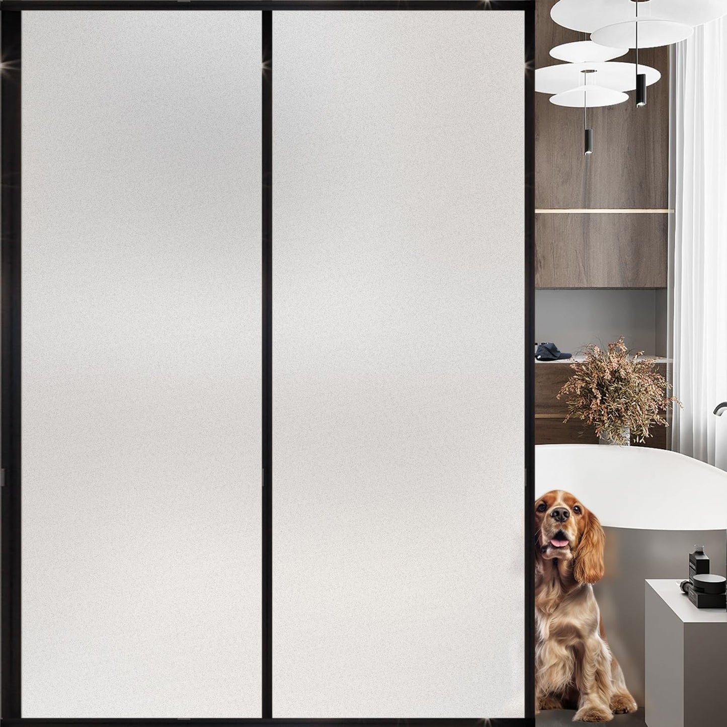 Frosted Glass Window Privacy Film for Home and Office Use