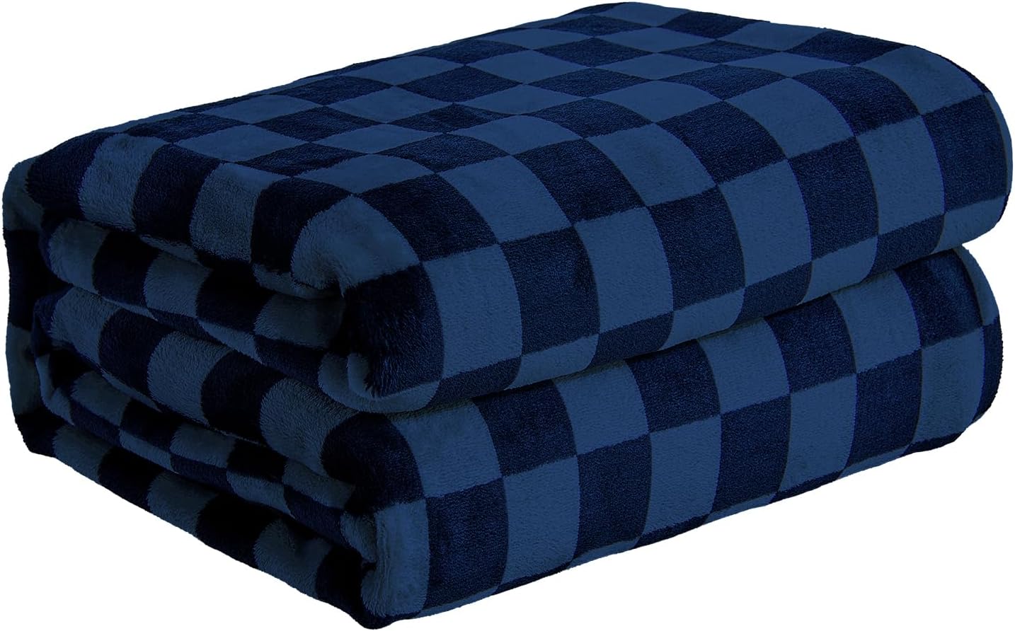 Checkered Flannel Fleece Throw Blanket King Size Cozy Soft