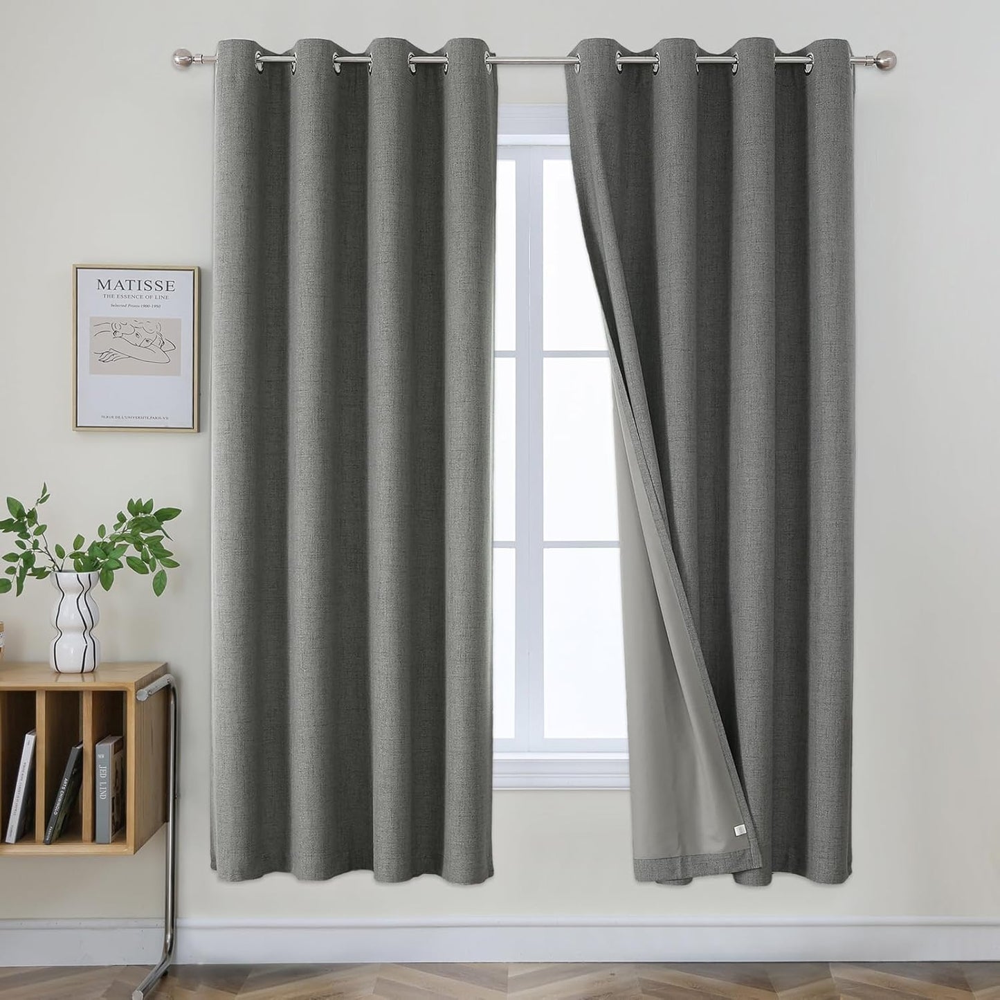 Joydeco Blackout Curtains 72 Inches Long for Bedroom Privacy