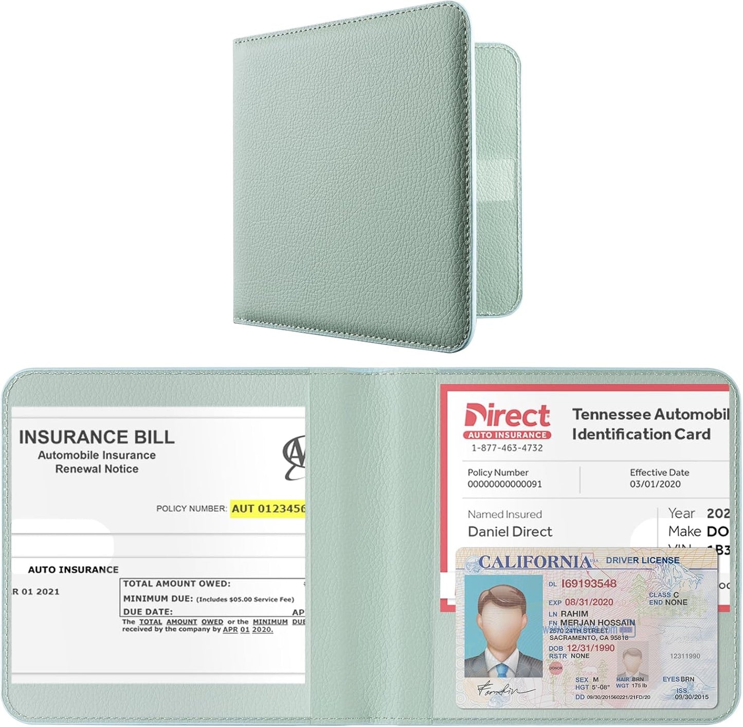 CoBak Car Registration Holder - Essential Document Organizer