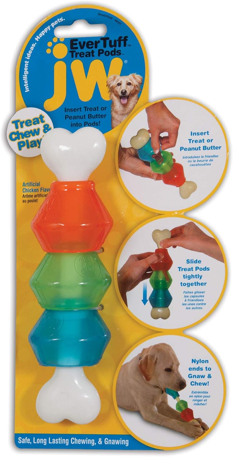 Interactive Treat Pod for Large Dogs - JW Nylon Toy