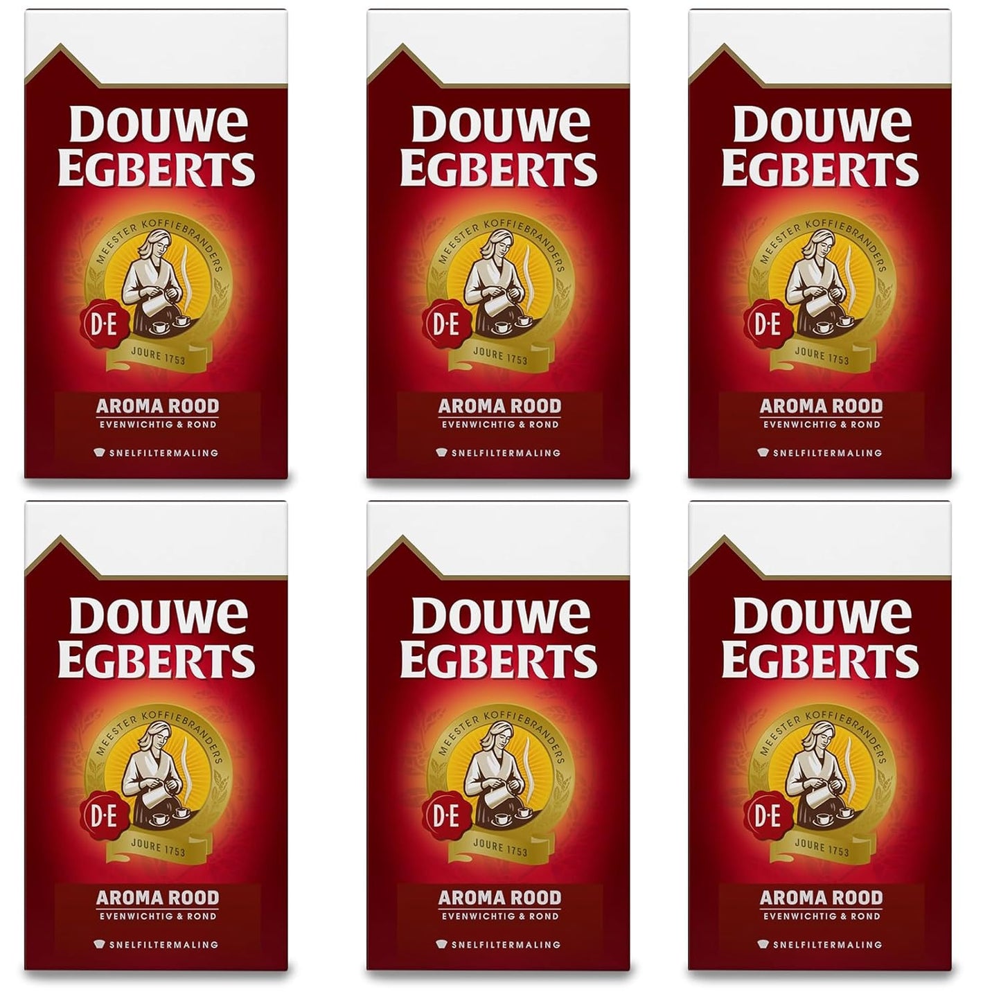 Douwe Egberts Aroma Rood Course Grind Coffee, 17.6 Oz Pack