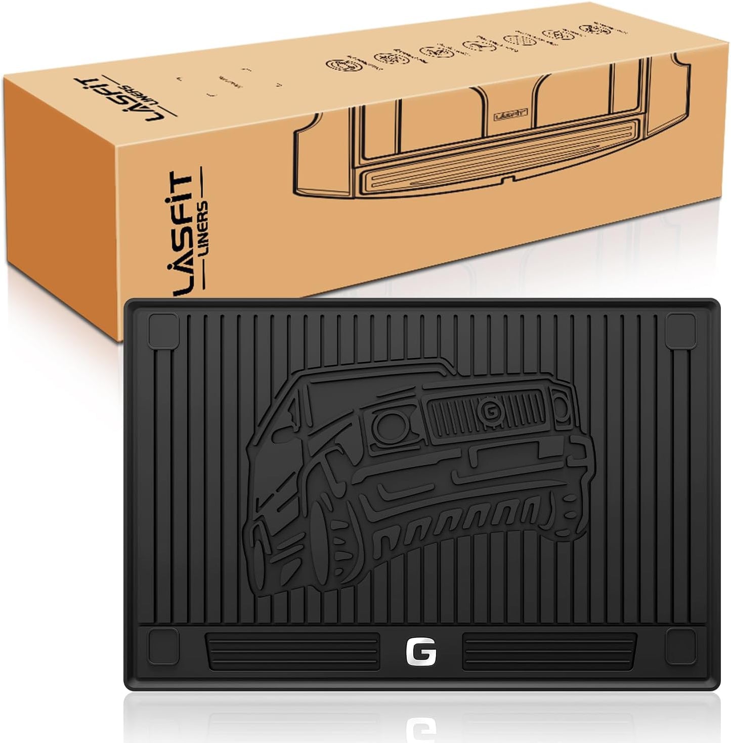 Custom Fit LASFIT Cargo Mats for Mercedes Benz G-Class 2019-2026