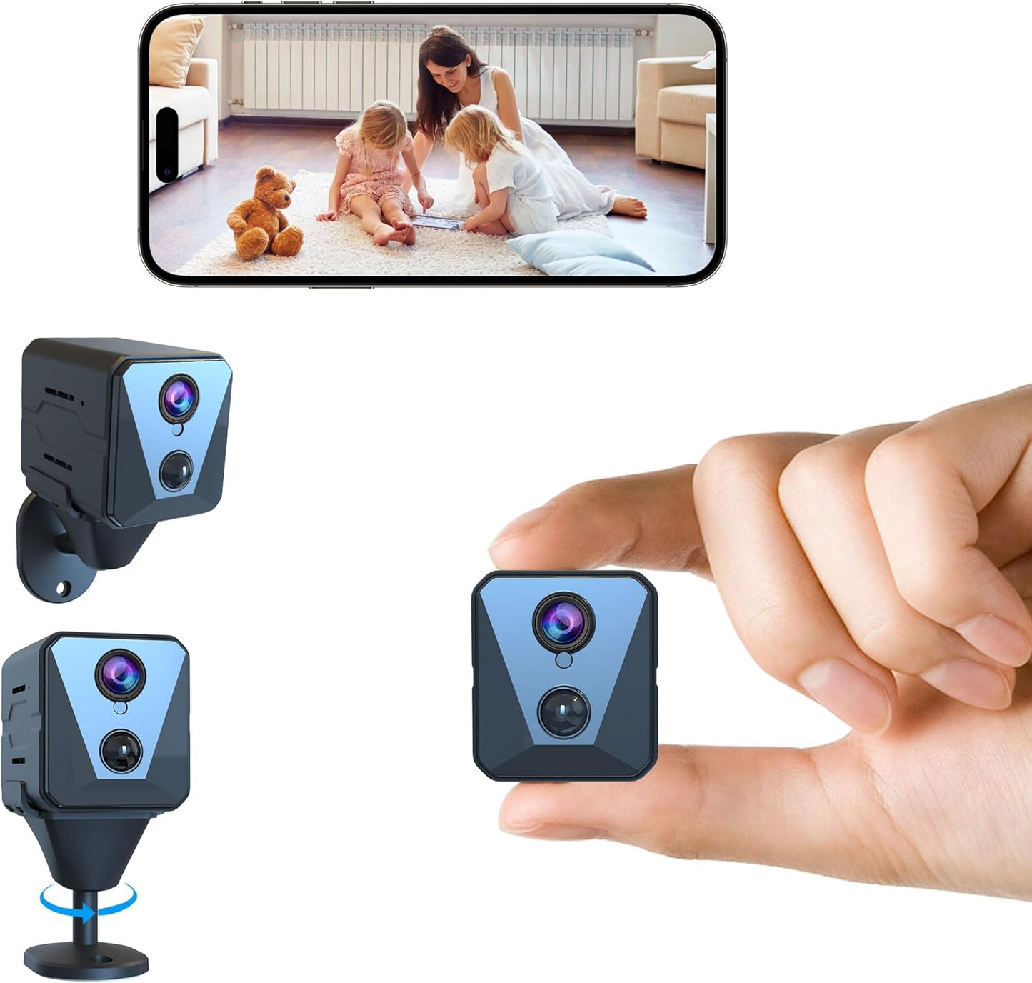 Ultimate Home Security: 4K Mini Cam with 100 Days Battery