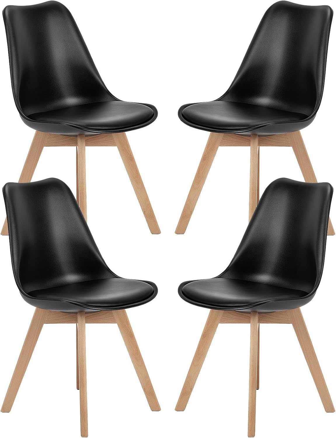 Mid Century Modern Dining Chairs Set of 4 for Kitchen Use