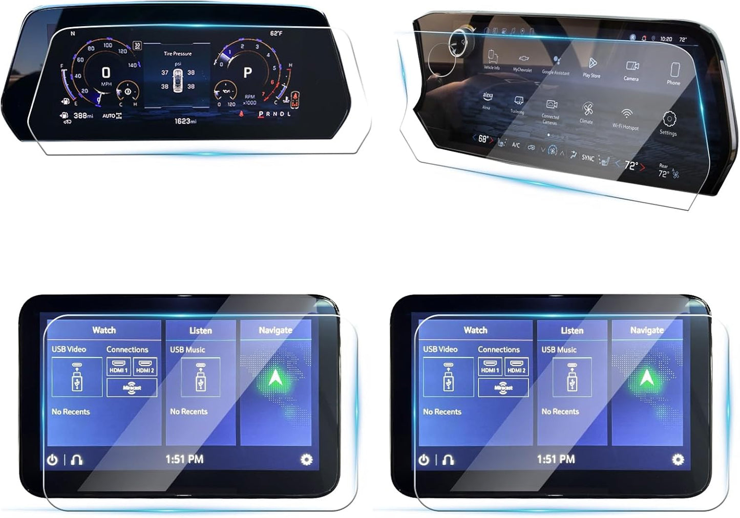 2025 Tahoe Glass Screen Protector for Chevy Tahoe Models