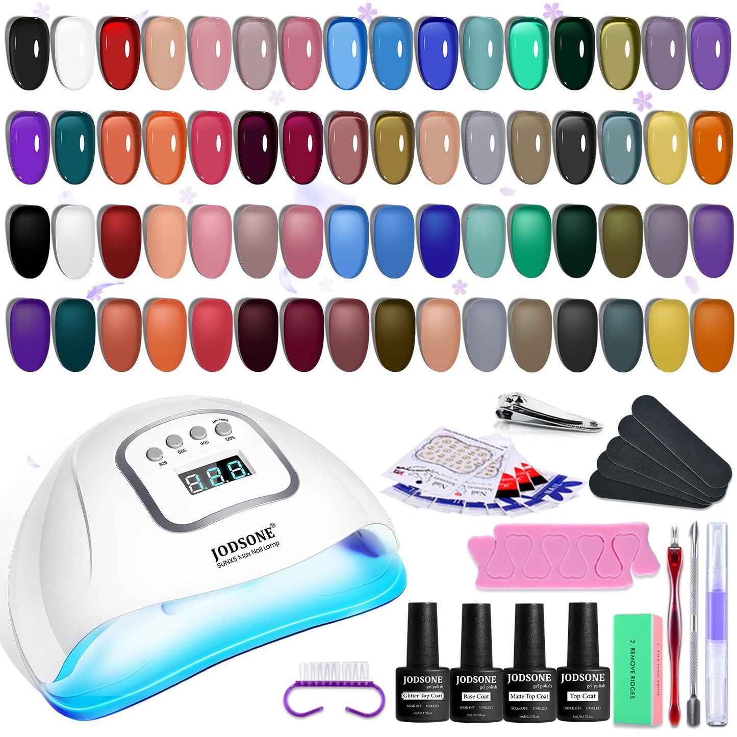 Jelly Gel Nail Polish Kit with UV Light for Stunning Nails