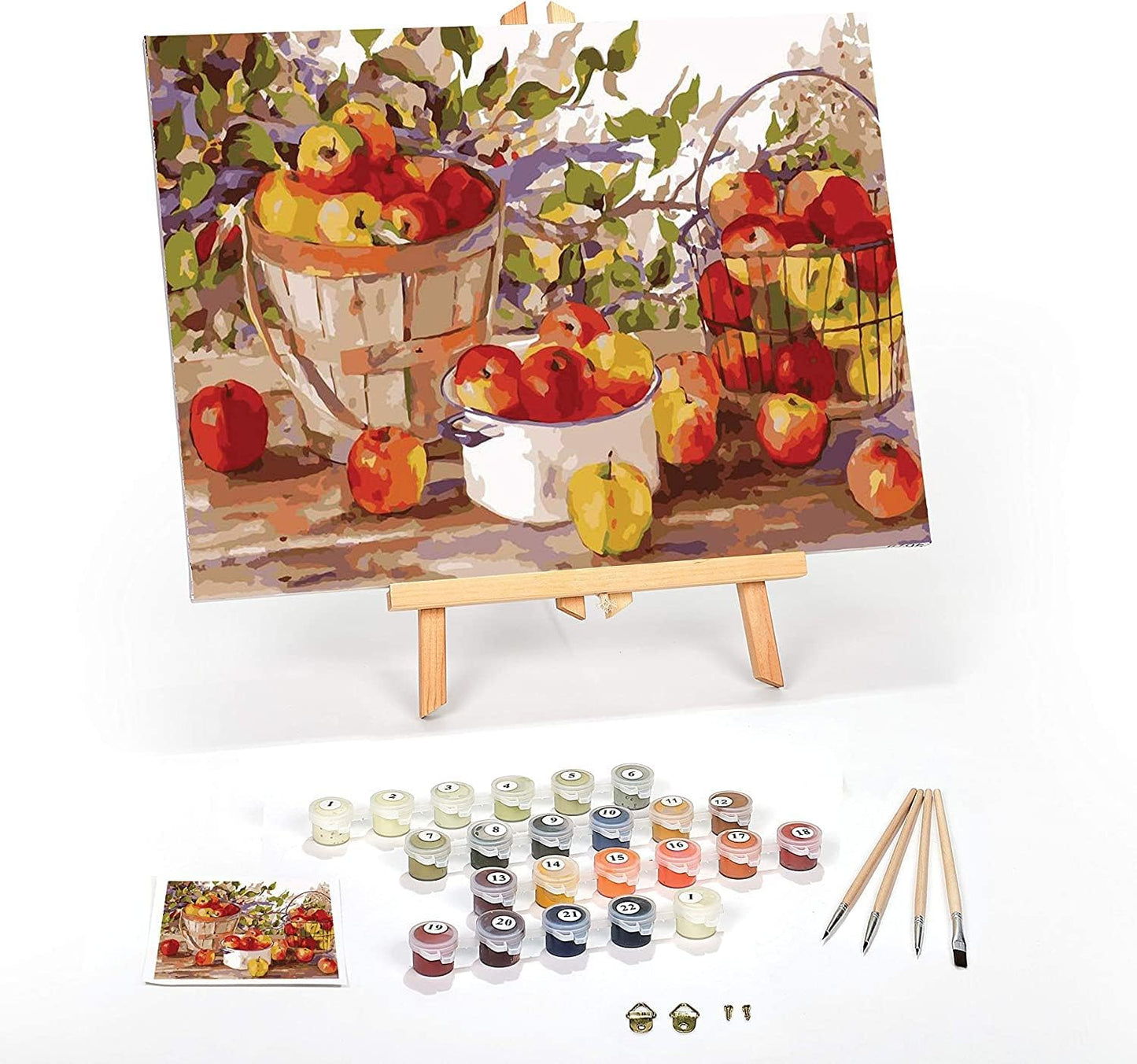 Ledgebay DIY Paint by Numbers Kit for Adults - Apple Harvest