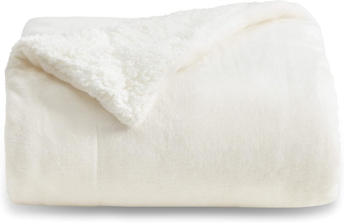 Bedsure GentleSoft Sherpa Fleece Throw Blanket for Cozy Comfort