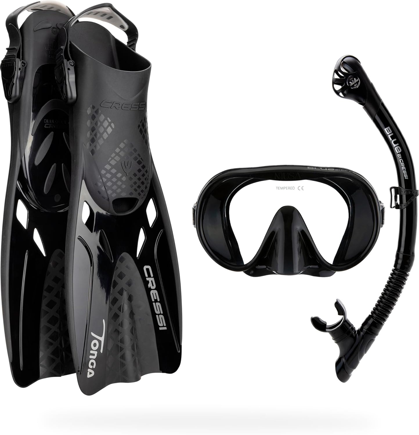 Cressi Musa Snorkel Set - Lightweight & Easy - Designed in Italy