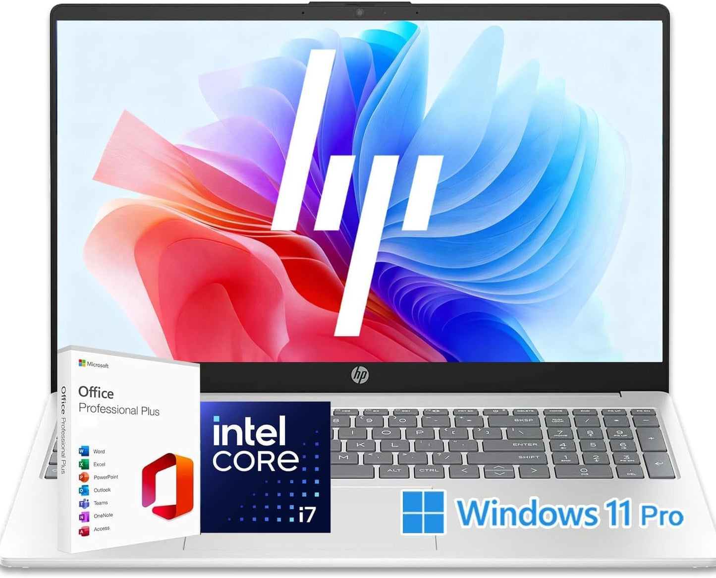 HP Laptop 15 with 15.6in FHD Display and Intel Core i7 Power