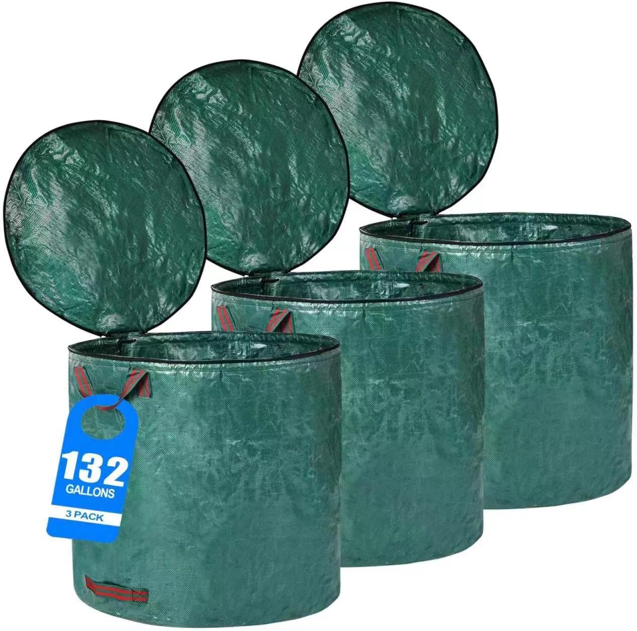Extra Large Reusable Yard Waste Bags for Heavy Duty Lawn Cleanup