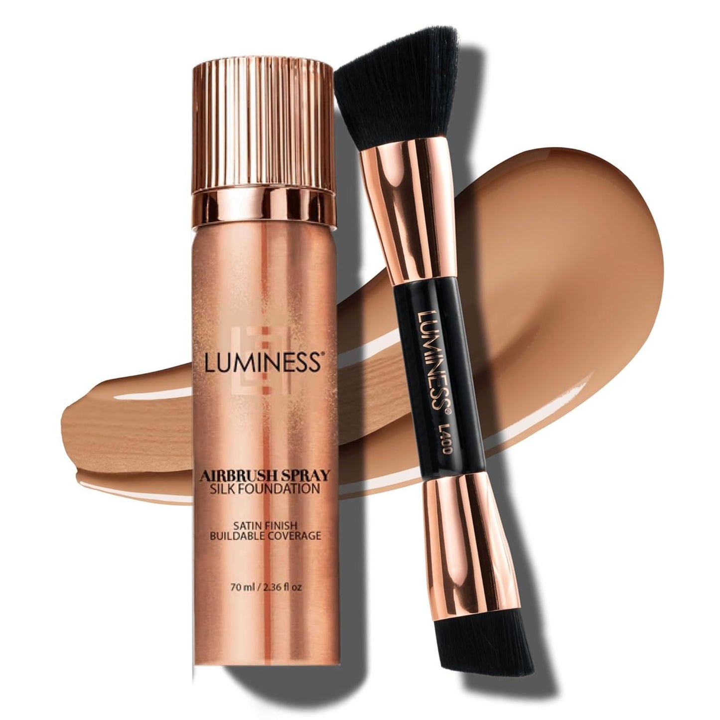 LUMINESS Silk Airbrush Spray Foundation Kit for Flawless Skin