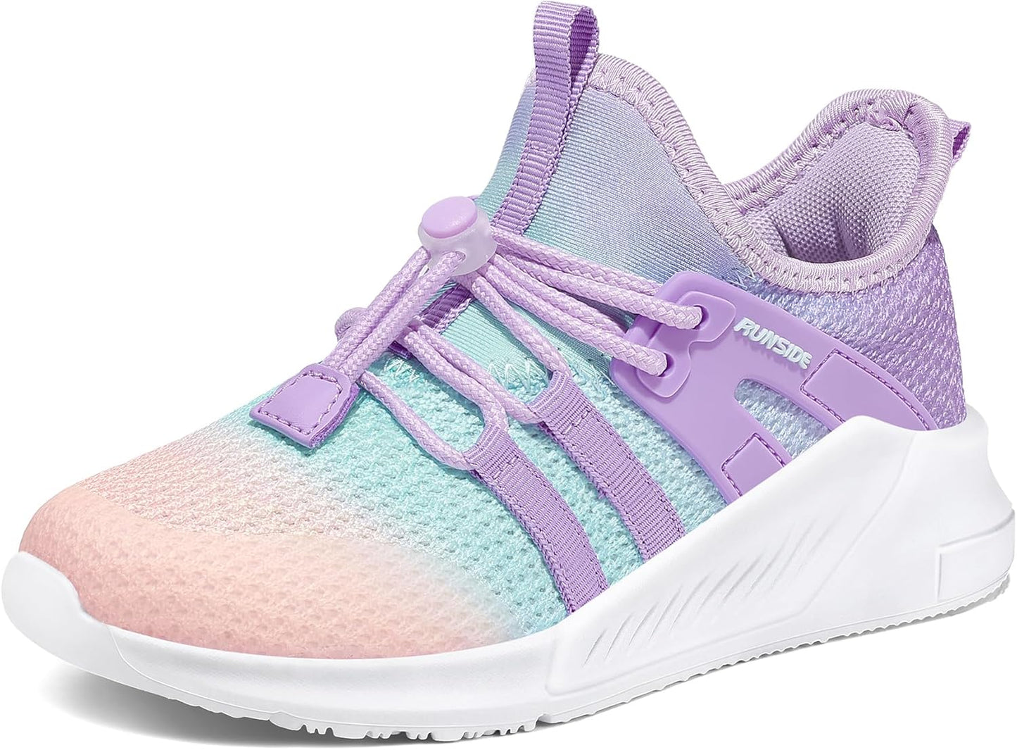 RUNSIDE Girls Tennis Shoes Lightweight Sports Sneakers for Kids