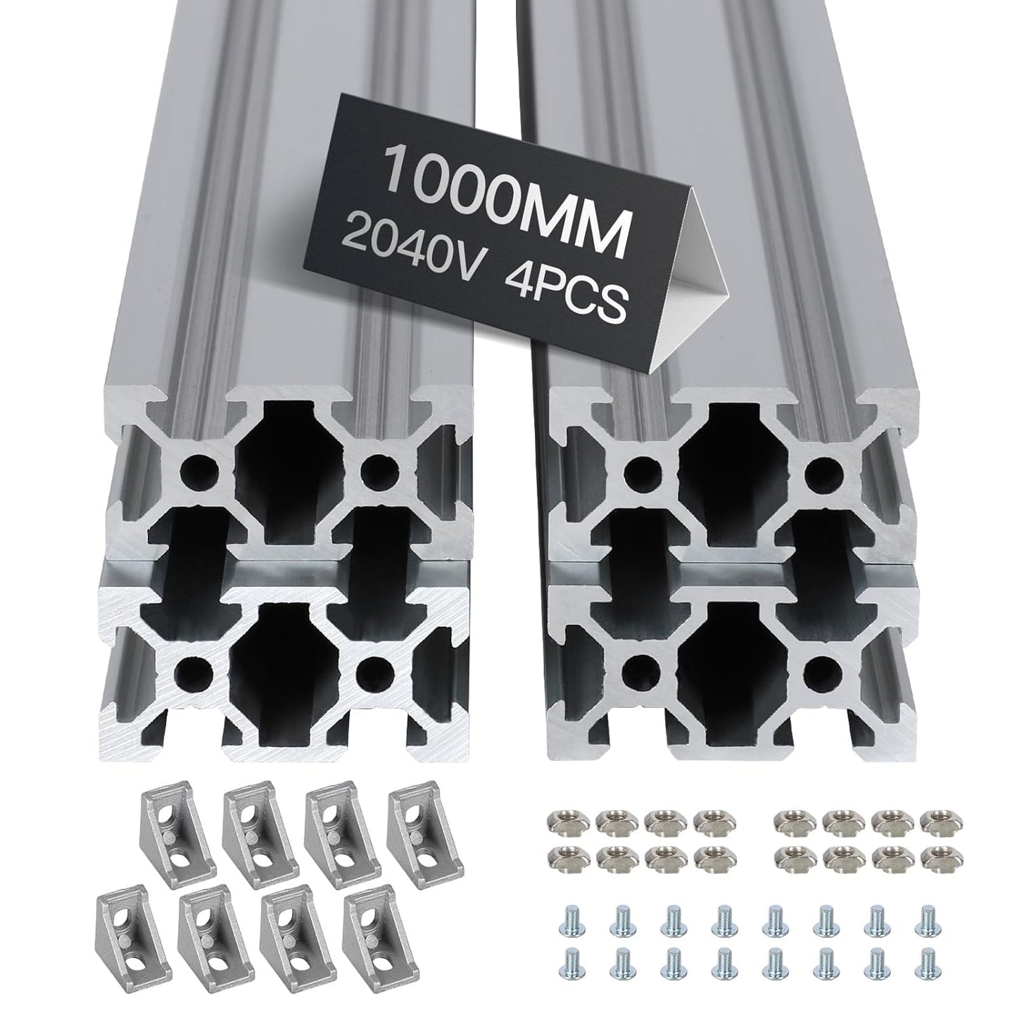 4pcs 1000mm V Slot 2040 Aluminum Extrusion for 3D Printers