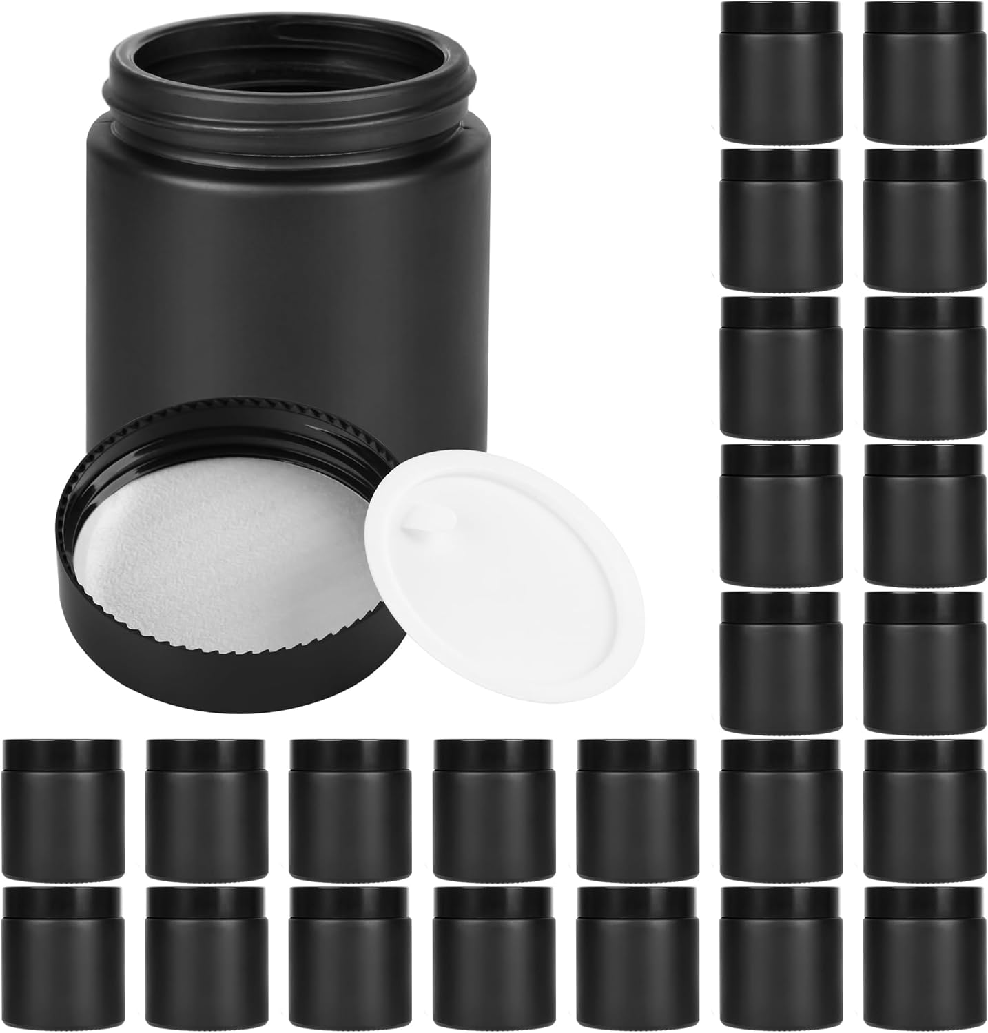 Eco-Friendly Glass Jars with Airtight Lids for Skincare Needs